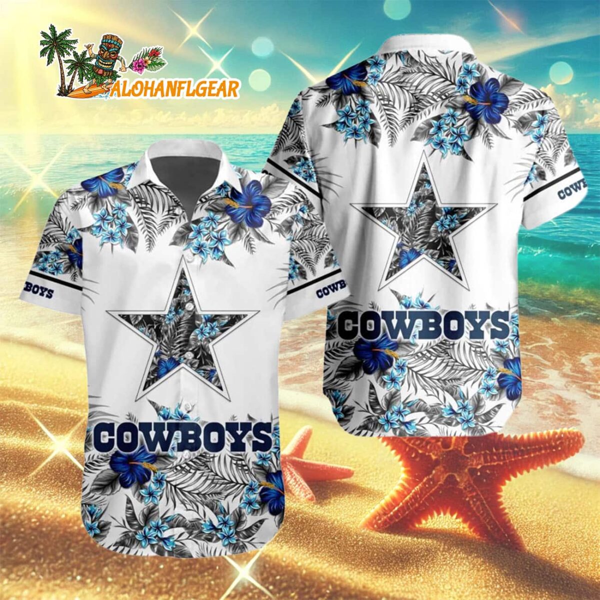 Dallas Cowboys Special Floral Tropical Team Spirit Hawaiian Shirt Dallas Cowboys Aloha Shirt 3