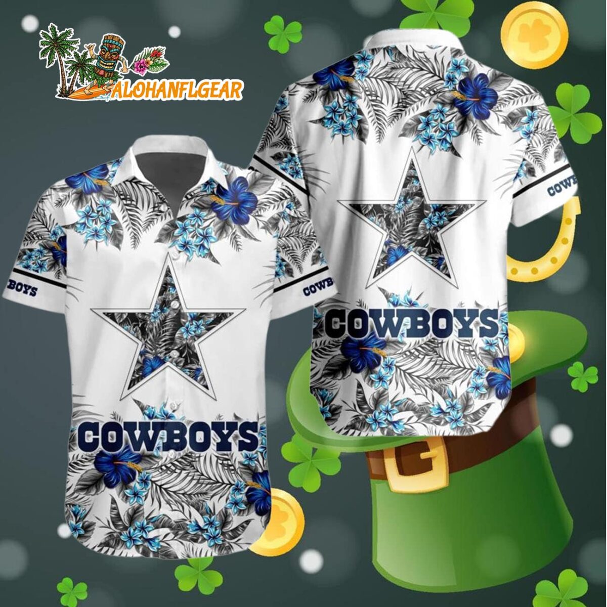 Dallas Cowboys Special Floral Tropical Team Spirit Hawaiian Shirt Dallas Cowboys Aloha Shirt 4