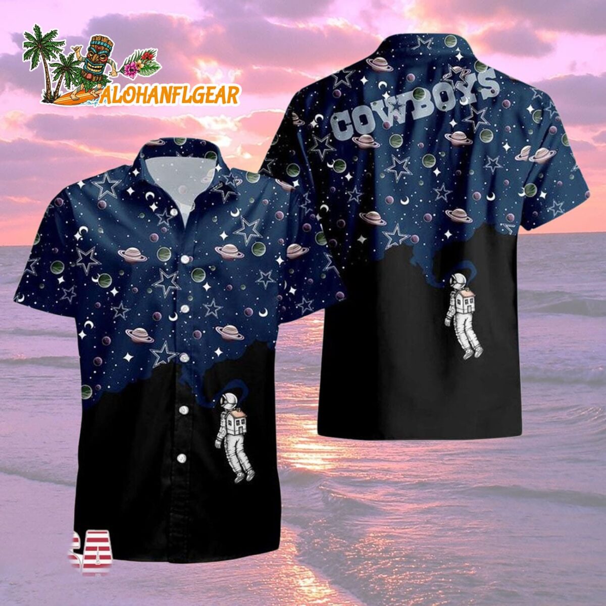 Dallas Cowboys Universal Astronaut Pattern Hawaiian Shirt, Dallas Cowboys Aloha Shirt 1 Dallas Cowboys Universal Astronaut Pattern Hawaiian Shirt Dallas Cowboys Aloha Shirt 2
