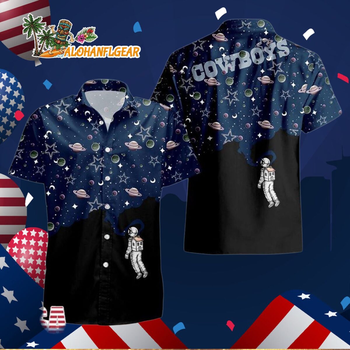 Dallas Cowboys Universal Astronaut Pattern Hawaiian Shirt, Dallas Cowboys Aloha Shirt 2 Dallas Cowboys Universal Astronaut Pattern Hawaiian Shirt Dallas Cowboys Aloha Shirt 3