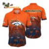 Denver Broncos Flamingo And Flower Funny Hawaiian Shirt Denver Broncos Aloha Shirt 1