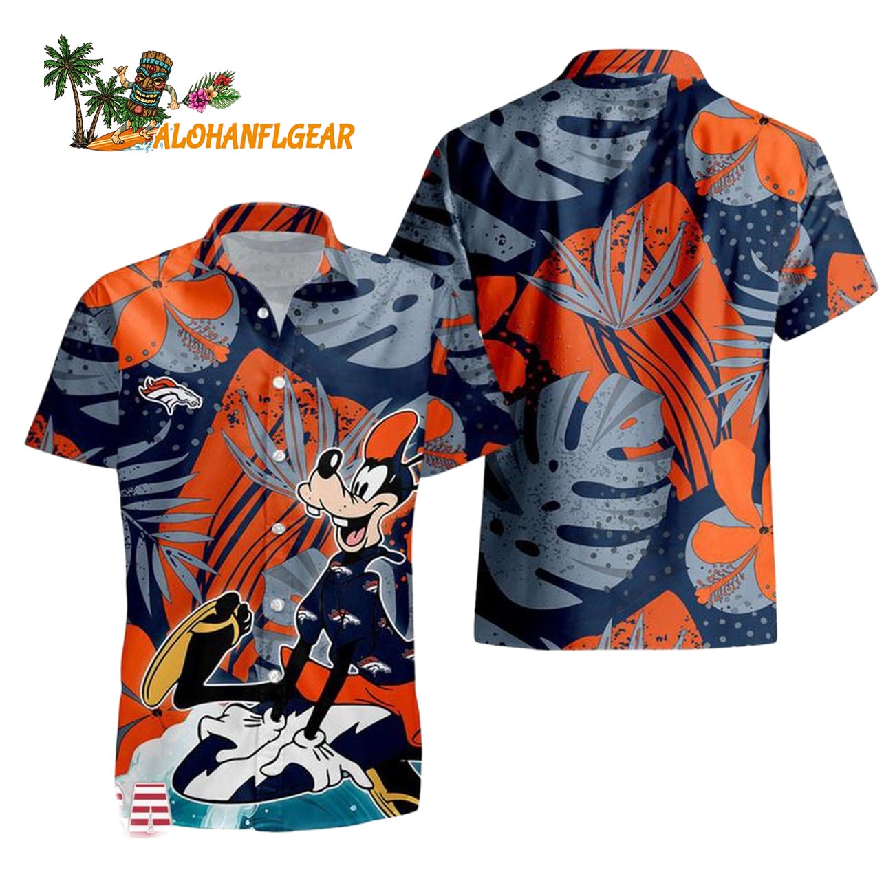 Denver Broncos Goofy Disney Limited Edition Hawaiian Shirt, Denver Broncos Aloha Shirt Denver Broncos Goofy Disney Limited Edition Hawaiian Shirt, Denver Broncos Aloha Shirt