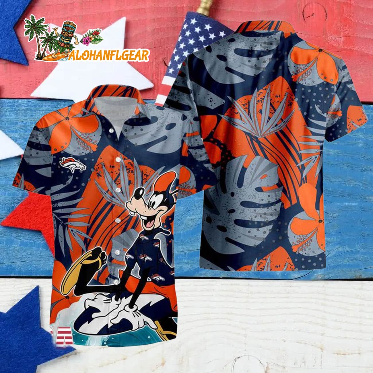 Denver Broncos Goofy Disney Limited Edition Hawaiian Shirt, Denver Broncos Aloha Shirt Denver Broncos Goofy Disney Limited Edition Hawaiian Shirt, Denver Broncos Aloha Shirt