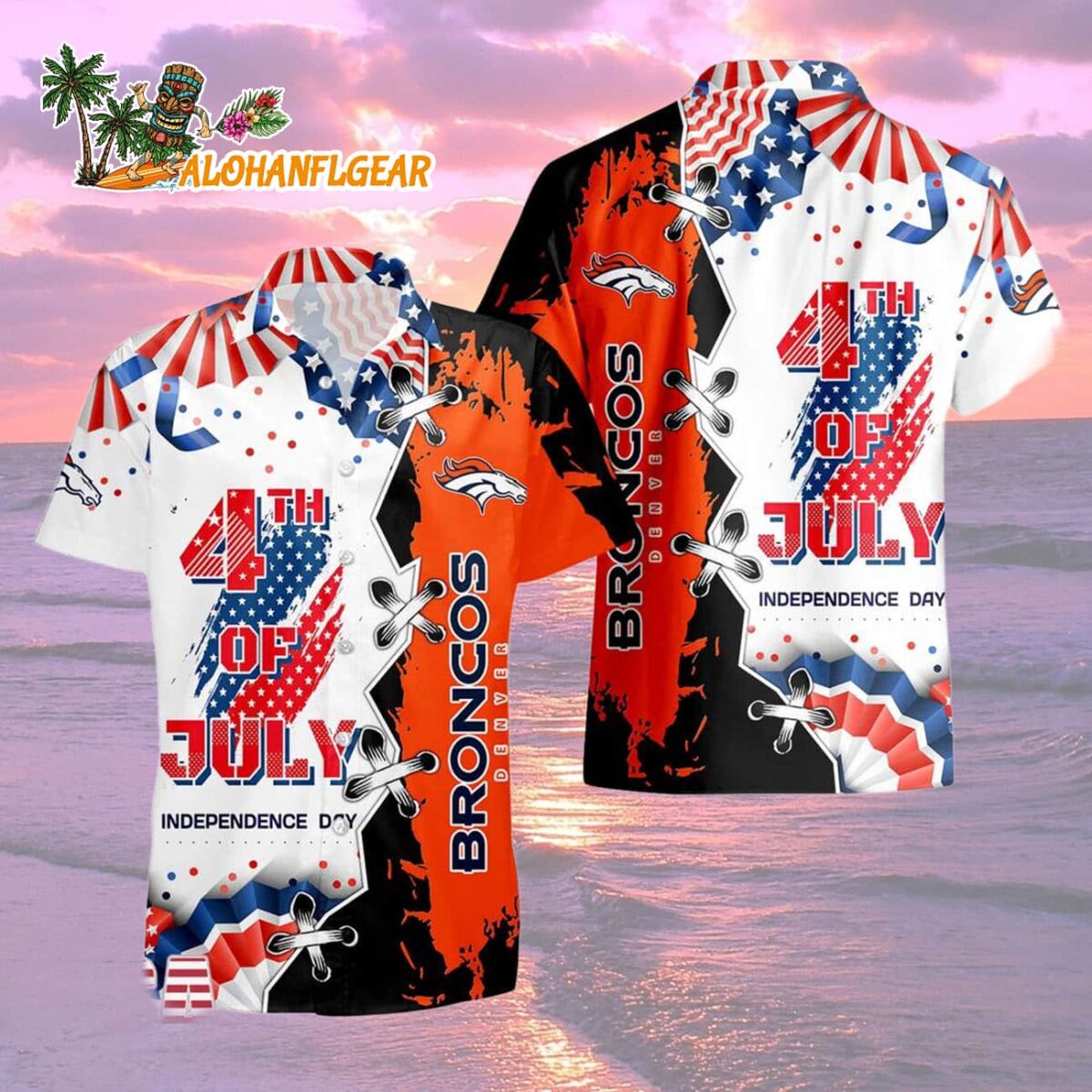 Denver Broncos Happy Independence Day Resurgence Hawaiian Shirt, NFL Aloha Shirt 1 Denver Broncos Happy Independence Day Resurgence Hawaiian Shirt NFL Aloha Shirt 2