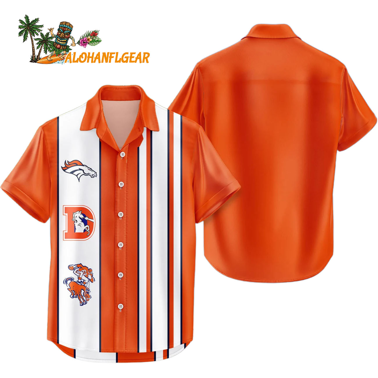 Denver Broncos Hawaiian Shirt Classic Color Contrast, Denver Broncos Aloha Shirt Denver Broncos Hawaiian Shirt Classic Color Contrast, Denver Broncos Aloha Shirt