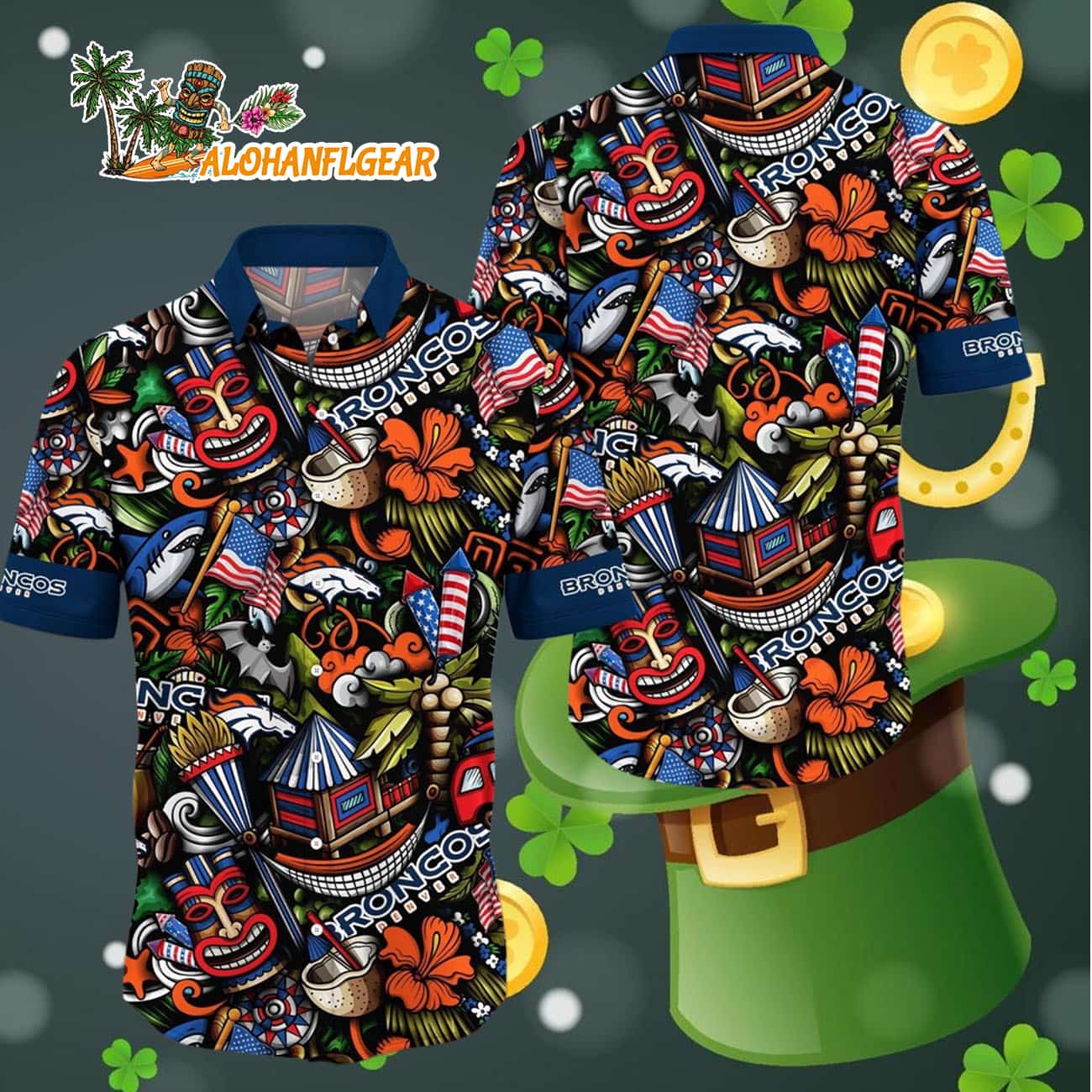 Denver Broncos Tiki Me Off Hawaiian Shirt, Denver Broncos Aloha Shirt Denver Broncos Tiki Me Off Hawaiian Shirt, Denver Broncos Aloha Shirt
