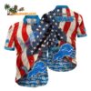Detroit Lions American Flag Hawaiian Shirt NFL Aloha Shirt 1