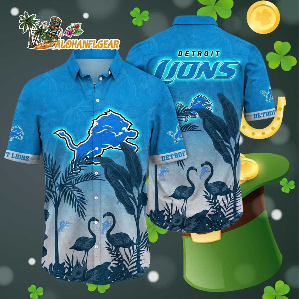 Detroit Lions Flamingo And Flower Funny Hawaiian Shirt Detroit Lions Aloha Shirt 4 Detroit Lions Flamingo And Flower Funny Hawaiian Shirt Detroit Lions Aloha Shirt 4