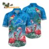 Detroit Lions Flamingo And Flower Hawaiian Shirt Detroit Lions Aloha Shirt 1