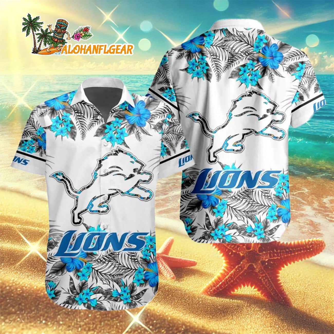 Detroit Lions Special Floral Tropical Team Spirit Hawaiian Shirt, Detroit Lions Aloha Shirt Detroit Lions Special Floral Tropical Team Spirit Hawaiian Shirt, Detroit Lions Aloha Shirt
