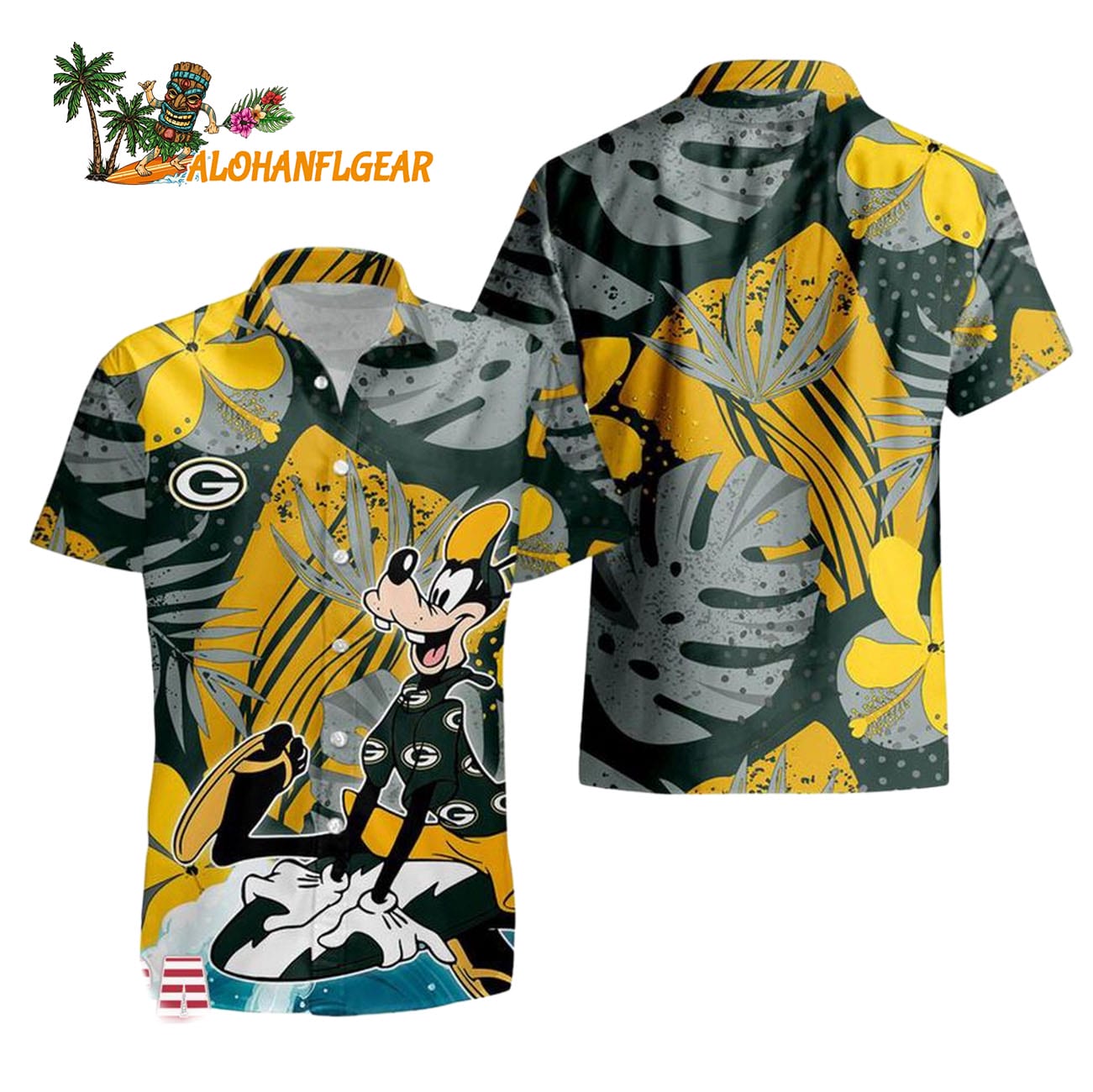 Green Bay Packers Goofy Disney Limited Edition Hawaiian Shirt, Green Bay Packers Aloha Shirt Green Bay Packers Goofy Disney Limited Edition Hawaiian Shirt, Green Bay Packers Aloha Shirt