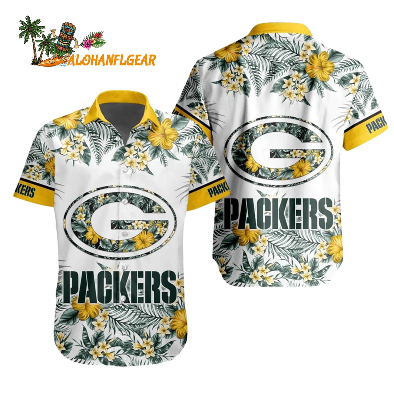 Green Bay Packers Special Floral Tropical Team Spirit Hawaiian Shirt, Green Bay Packers Aloha Shirt Green Bay Packers Special Floral Tropical Team Spirit Hawaiian Shirt, Green Bay Packers Aloha Shirt