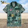 Green Bay Packers Tapa Patterns Hawaiian Shirt NFL Aloha Shirt 1