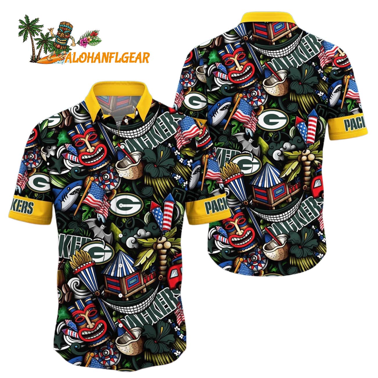 Green Bay Packers Tiki Me Off Hawaiian Shirt, Green Bay Packers Aloha Shirt Green Bay Packers Tiki Me Off Hawaiian Shirt, Green Bay Packers Aloha Shirt