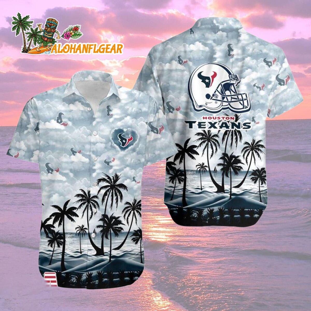 Houston Texans Coconut Palms Limited Edition Hawaiian Shirt, Houston Texans Aloha Shirt 1 Houston Texans Coconut Palms Limited Edition Hawaiian Shirt Houston Texans Aloha Shirt 2