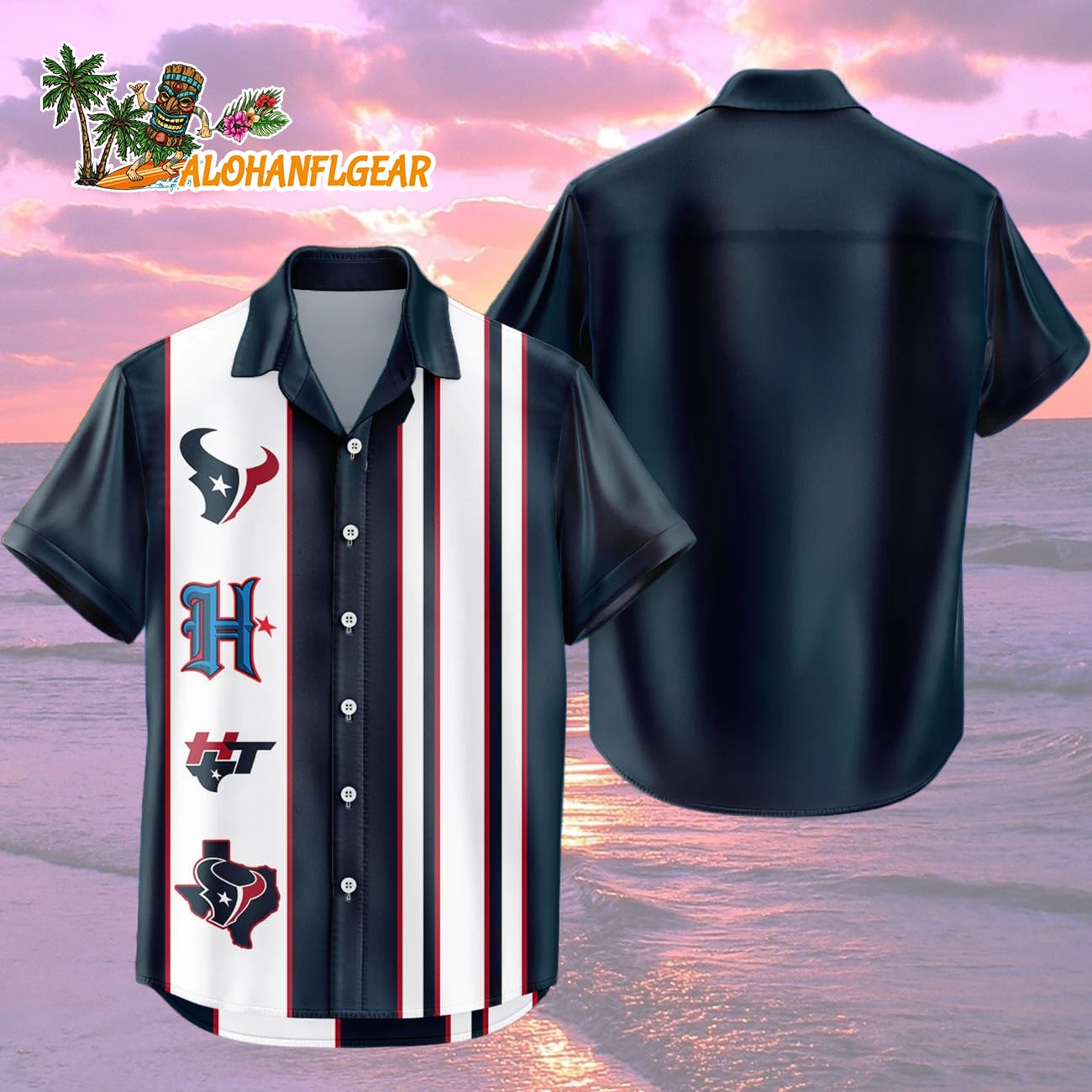 Houston Texans Hawaiian Shirt Classic Color Contrast, Houston Texans Aloha Shirt Houston Texans Hawaiian Shirt Classic Color Contrast, Houston Texans Aloha Shirt