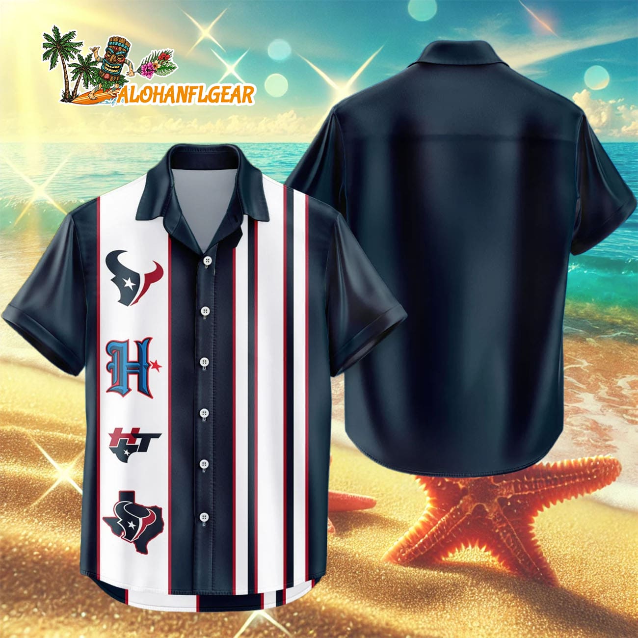 Houston Texans Hawaiian Shirt Classic Color Contrast, Houston Texans Aloha Shirt Houston Texans Hawaiian Shirt Classic Color Contrast, Houston Texans Aloha Shirt