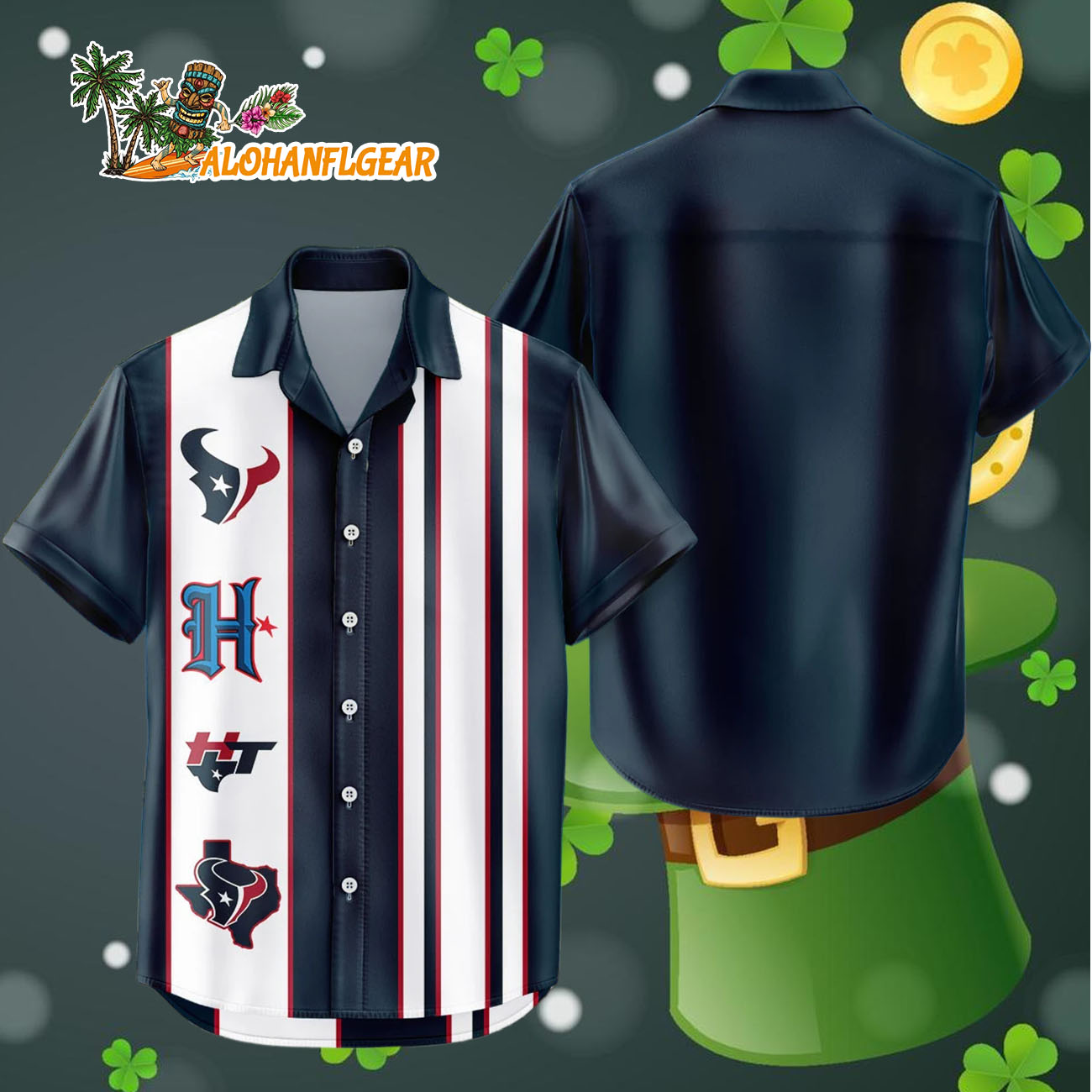 Houston Texans Hawaiian Shirt Classic Color Contrast, Houston Texans Aloha Shirt Houston Texans Hawaiian Shirt Classic Color Contrast, Houston Texans Aloha Shirt