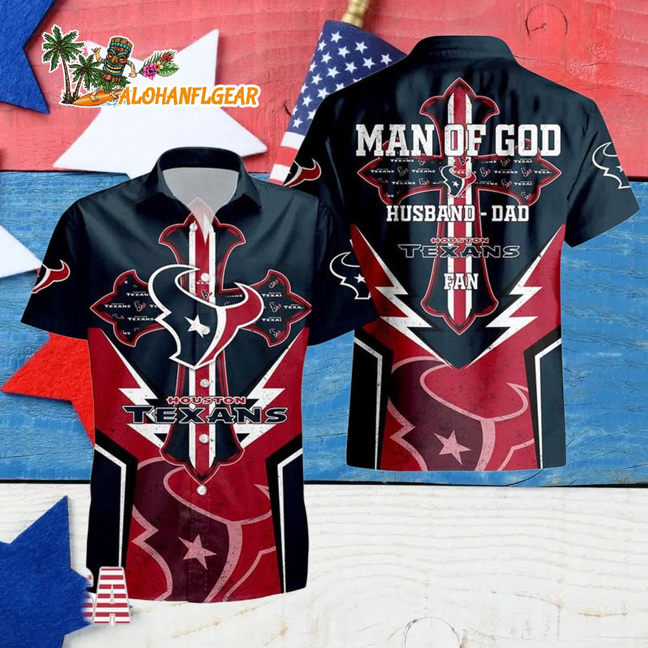 Houston Texans Man Of God Gift For Fathers Day Hawaiian Shirt, Houston Texans Aloha Shirt Houston Texans Man Of God Gift For Fathers Day Hawaiian Shirt, Houston Texans Aloha Shirt