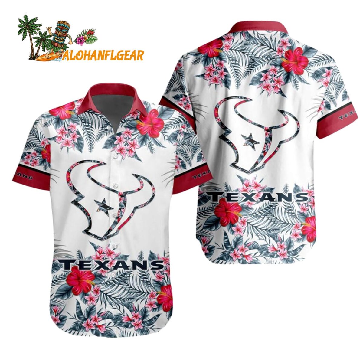 Houston Texans Special Floral Tropical Team Spirit Hawaiian Shirt Houston Texans Aloha Shirt 1