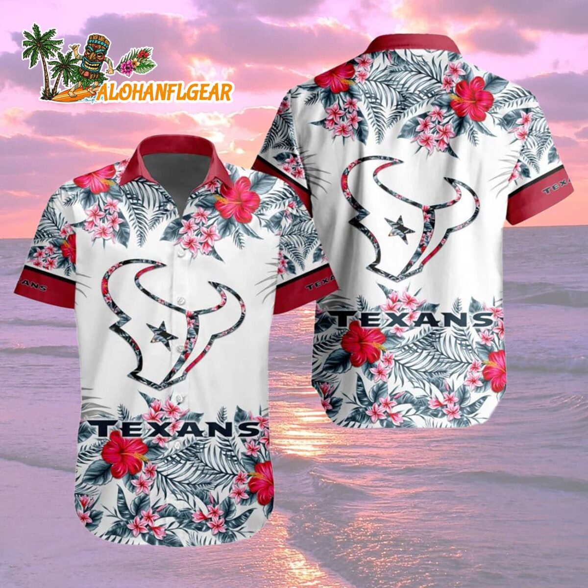 Houston Texans Special Floral Tropical Team Spirit Hawaiian Shirt, Houston Texans Aloha Shirt 1 Houston Texans Special Floral Tropical Team Spirit Hawaiian Shirt Houston Texans Aloha Shirt 2