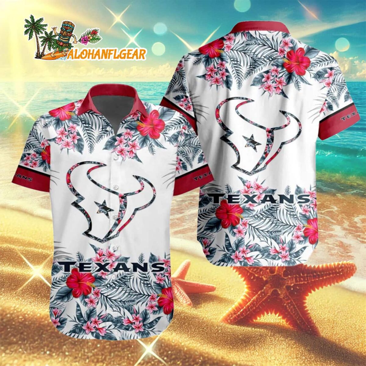 Houston Texans Special Floral Tropical Team Spirit Hawaiian Shirt, Houston Texans Aloha Shirt 2 Houston Texans Special Floral Tropical Team Spirit Hawaiian Shirt Houston Texans Aloha Shirt 3