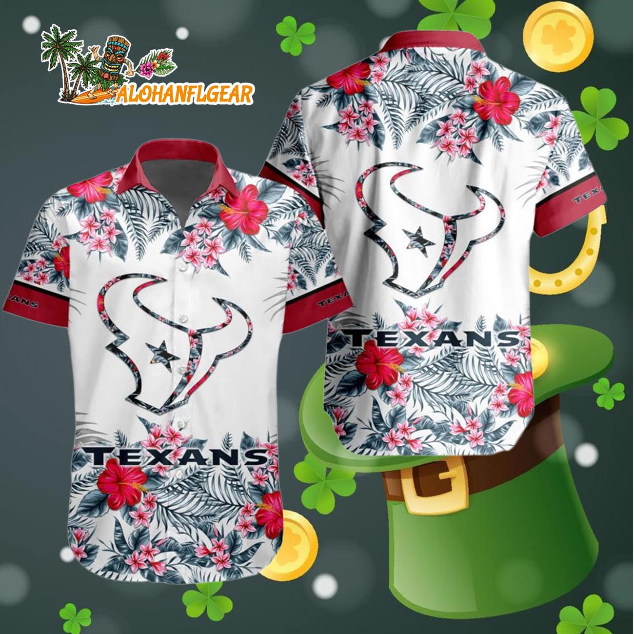 Houston Texans Special Floral Tropical Team Spirit Hawaiian Shirt, Houston Texans Aloha Shirt Houston Texans Special Floral Tropical Team Spirit Hawaiian Shirt, Houston Texans Aloha Shirt
