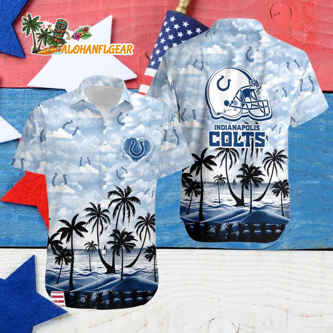 Indianapolis Colts Coconut Palms Limited Edition Hawaiian Shirt, Indianapolis Colts Aloha Shirt Indianapolis Colts Coconut Palms Limited Edition Hawaiian Shirt, Indianapolis Colts Aloha Shirt