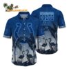 Indianapolis Colts Flamingo And Flower Funny Hawaiian Shirt Indianapolis Colts Aloha Shirt 1