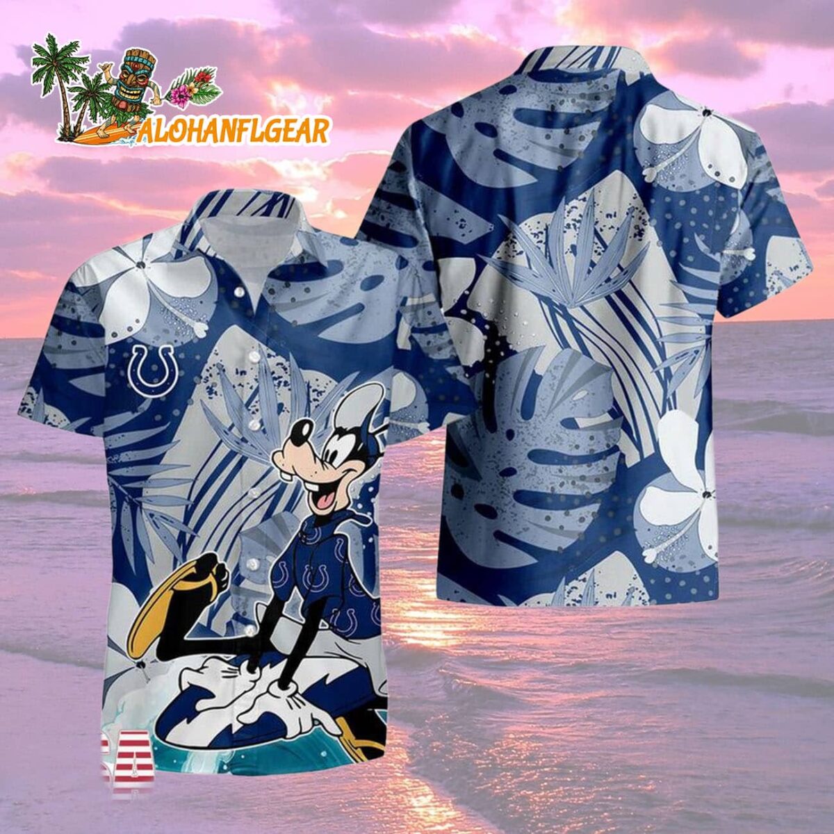 Indianapolis Colts Goofy Disney Limited Edition Hawaiian Shirt, Indianapolis Colts Aloha Shirt 1 Indianapolis Colts Goofy Disney Limited Edition Hawaiian Shirt Indianapolis Colts Aloha Shirt 2