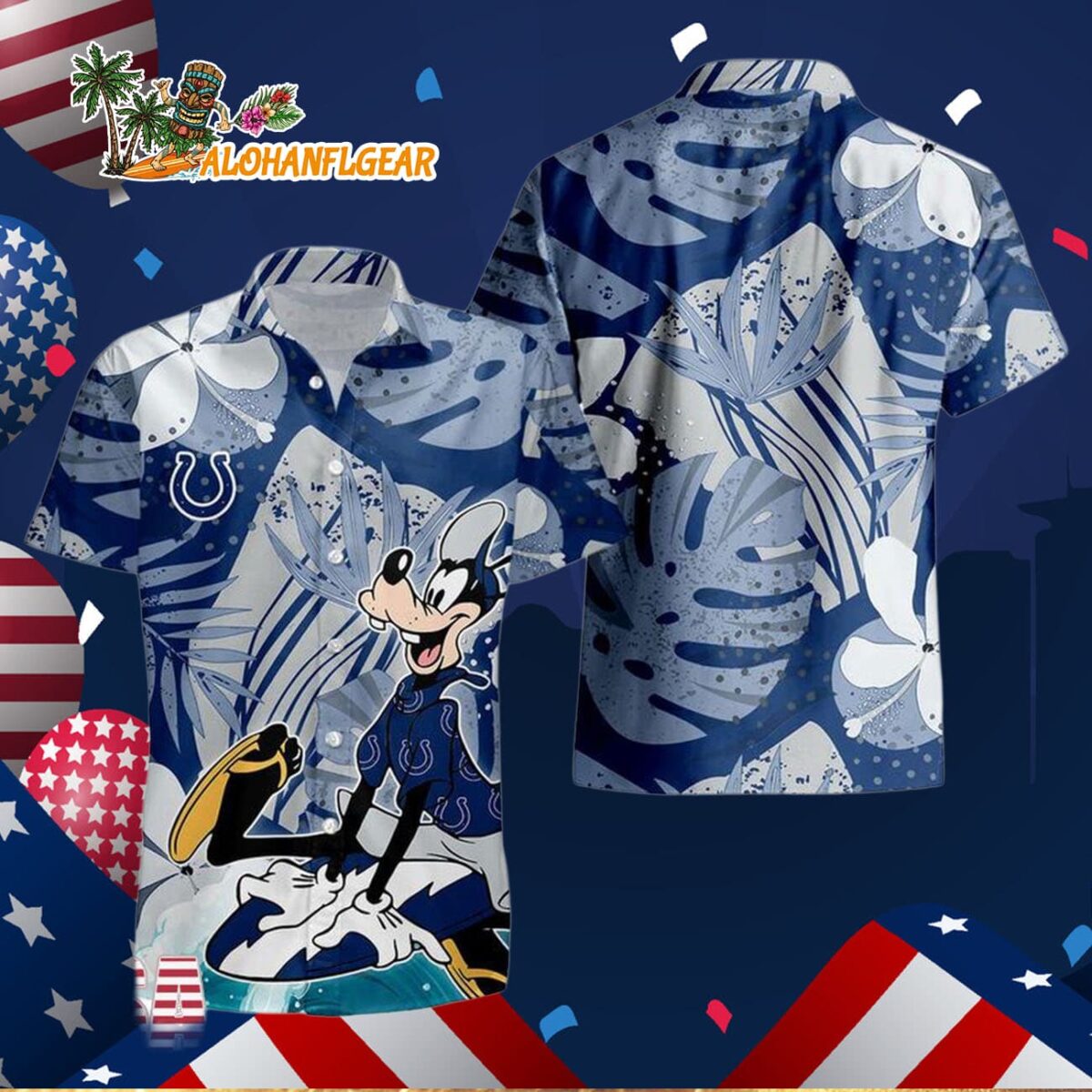 Indianapolis Colts Goofy Disney Limited Edition Hawaiian Shirt, Indianapolis Colts Aloha Shirt 2 Indianapolis Colts Goofy Disney Limited Edition Hawaiian Shirt Indianapolis Colts Aloha Shirt 3