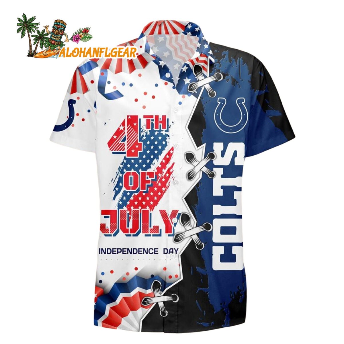 Indianapolis Colts Happy Independence Day Resurgence Hawaiian Shirt NFL Aloha Shirt 1