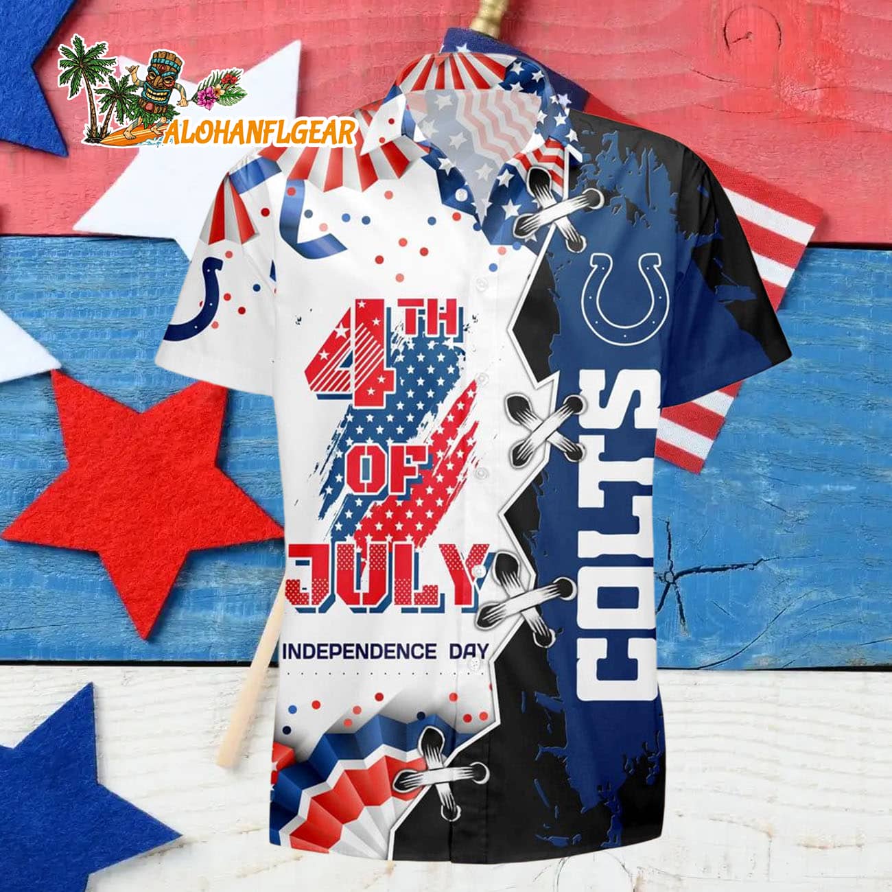 Indianapolis Colts Happy Independence Day Resurgence Hawaiian Shirt, NFL Aloha Shirt Indianapolis Colts Happy Independence Day Resurgence Hawaiian Shirt, NFL Aloha Shirt