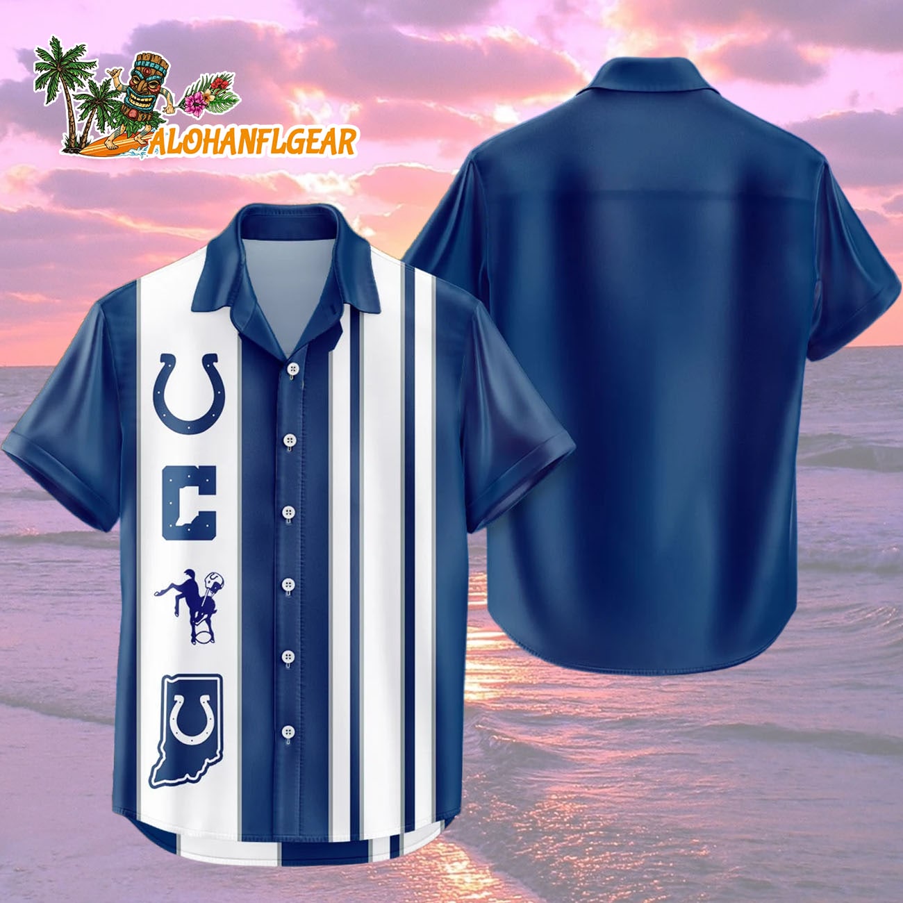 Indianapolis Colts Hawaiian Shirt Classic Color Contrast, Indianapolis Colts Aloha Shirt Indianapolis Colts Hawaiian Shirt Classic Color Contrast, Indianapolis Colts Aloha Shirt