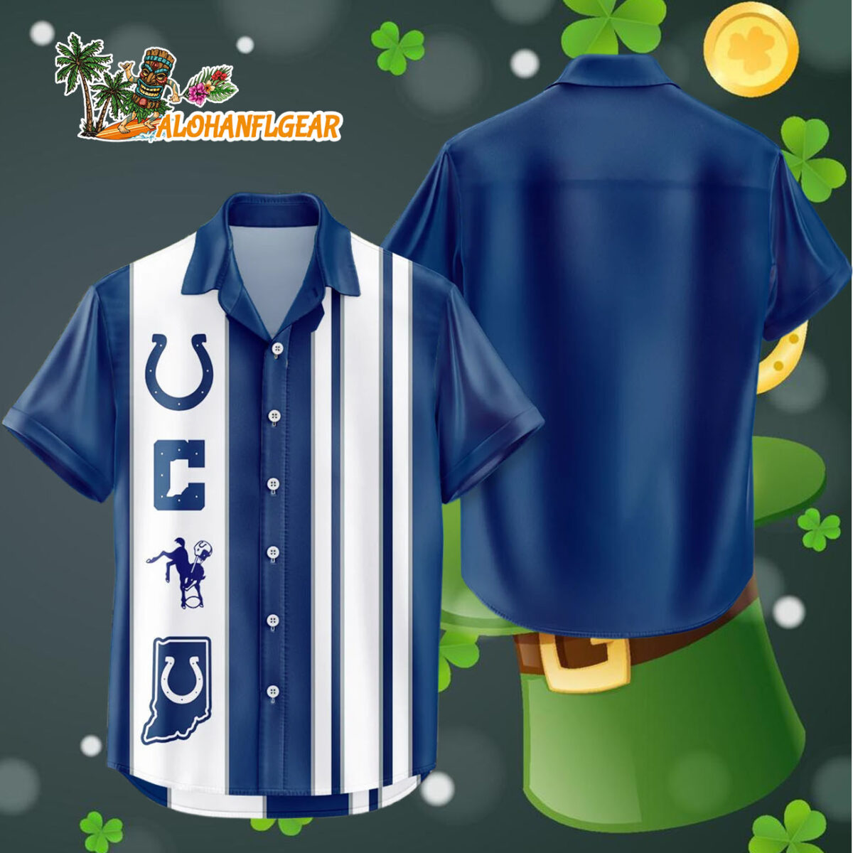 Indianapolis Colts Hawaiian Shirt Classic Color Contrast 4 Indianapolis Colts Hawaiian Shirt Classic Color Contrast 4
