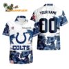 Indianapolis Colts Hibiscus Flower Custom Name Hawaiian Shirt NFL Aloha Shirt 1