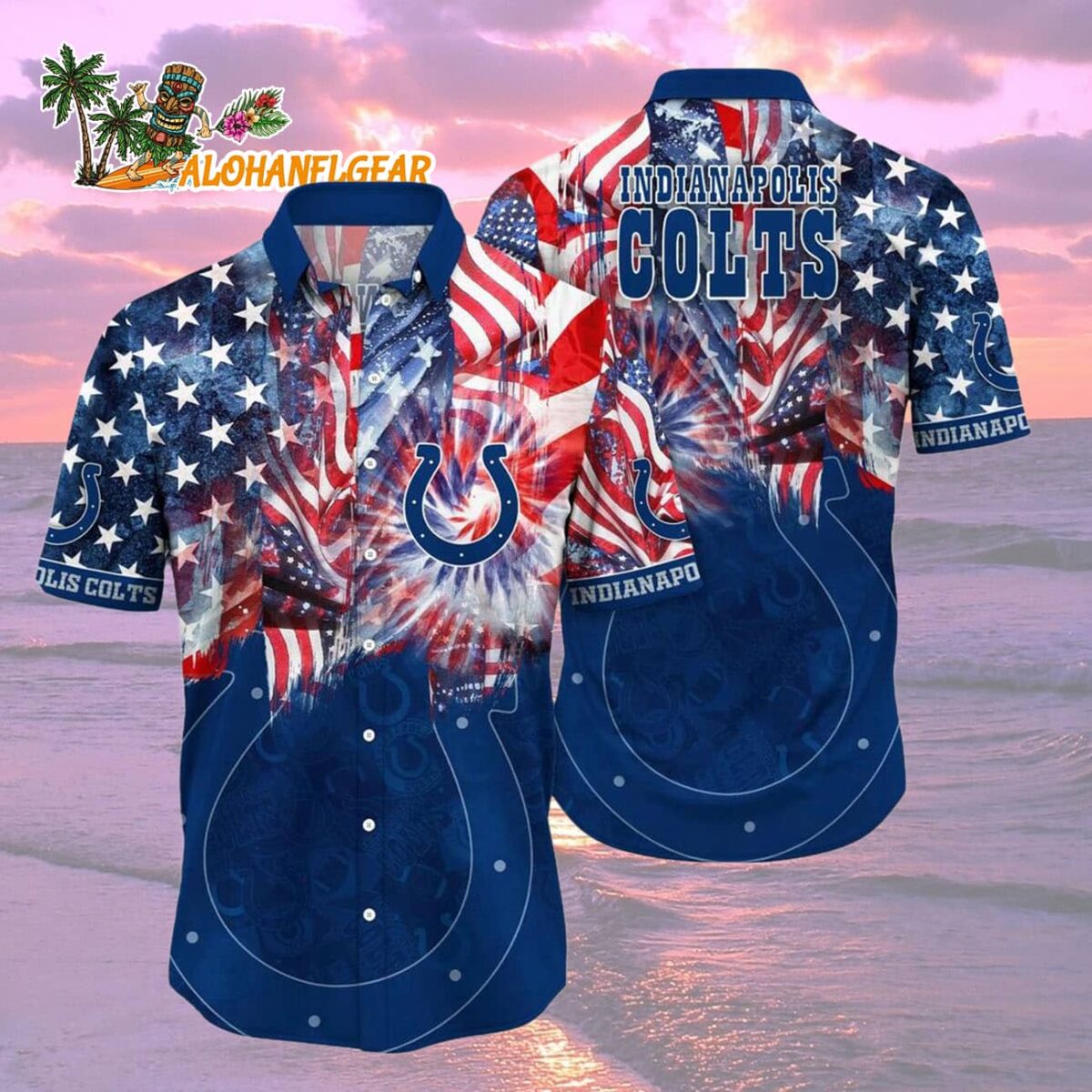 Indianapolis Colts Independence Day Hawaiian Shirt, NFL Aloha Shirt 1 Indianapolis Colts Independence Day Hawaiian Shirt NFL Aloha Shirt 2