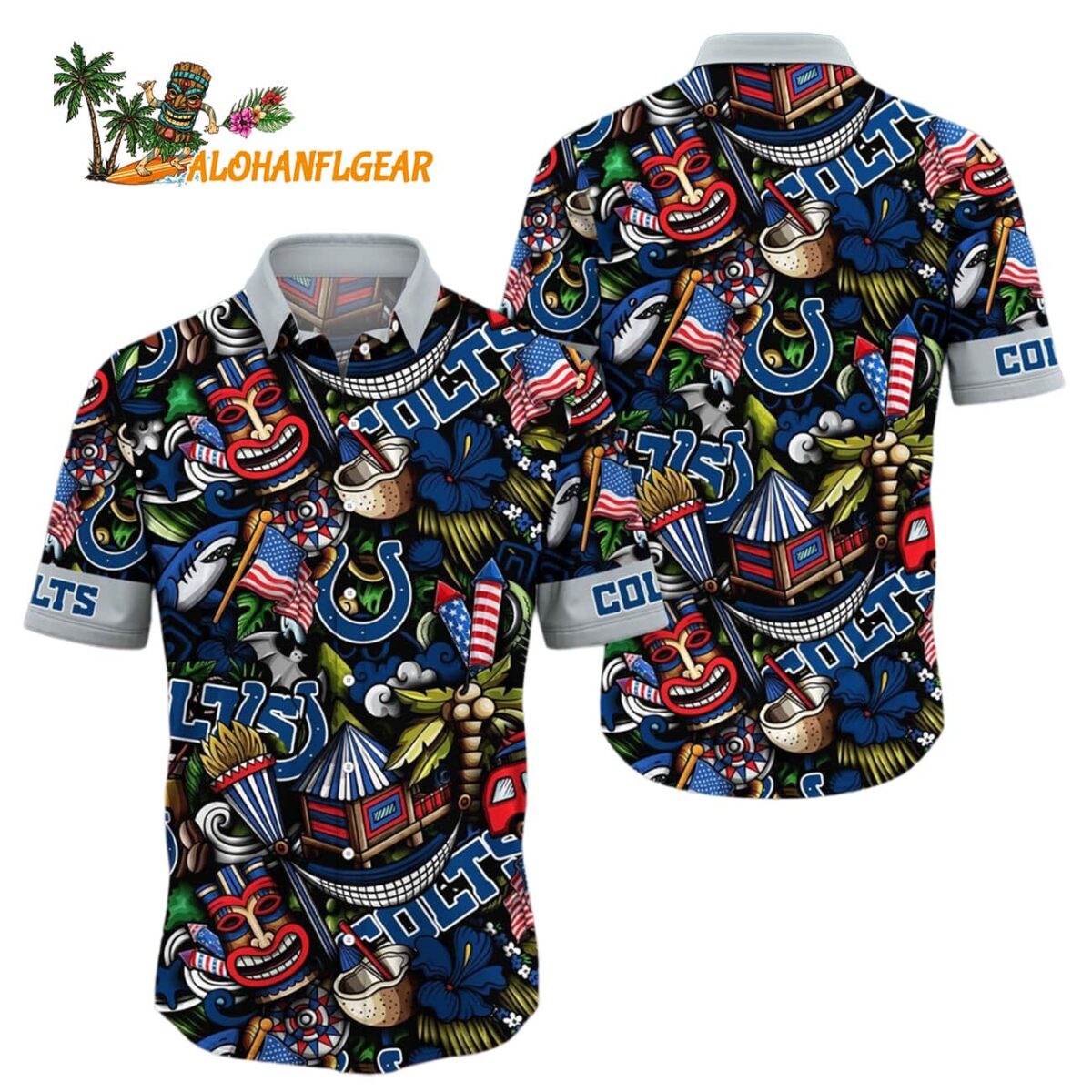 Indianapolis Colts Tiki Me Off Hawaiian Shirt Indianapolis Colts Aloha Shirt 1