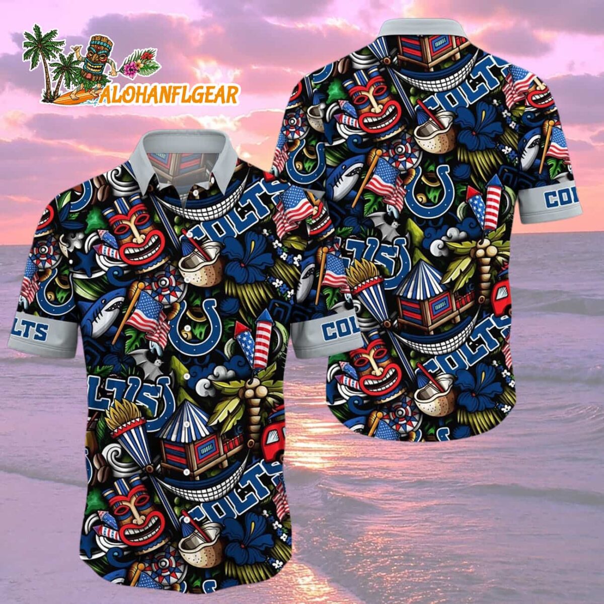 Indianapolis Colts Tiki Me Off Hawaiian Shirt, Indianapolis Colts Aloha Shirt 1 Indianapolis Colts Tiki Me Off Hawaiian Shirt Indianapolis Colts Aloha Shirt 2