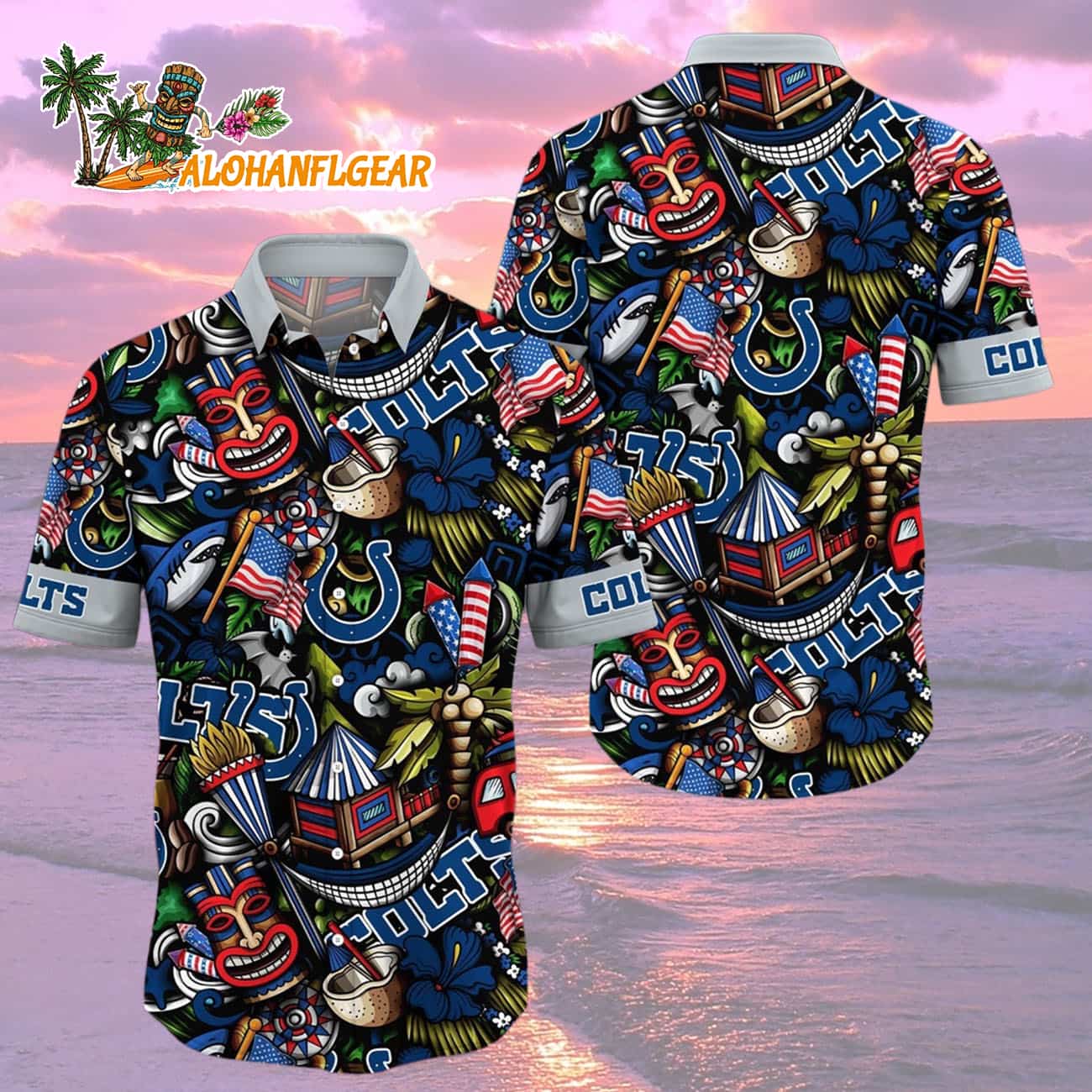 Indianapolis Colts Tiki Me Off Hawaiian Shirt, Indianapolis Colts Aloha Shirt Indianapolis Colts Tiki Me Off Hawaiian Shirt, Indianapolis Colts Aloha Shirt