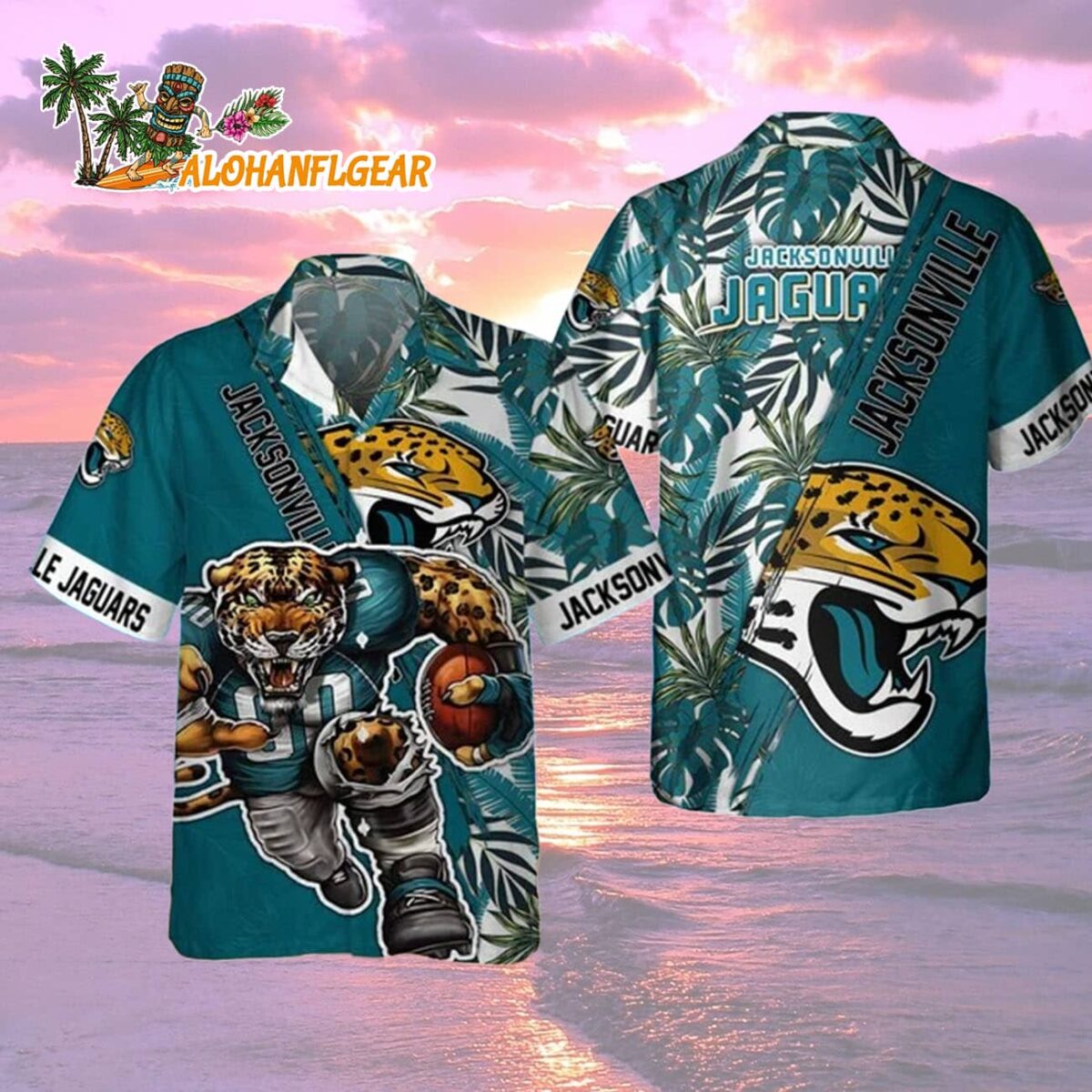 Jacksonville Jaguars Mascot Summer Hawaiian Shirt Jacksonville Jaguars Aloha Shirt 2