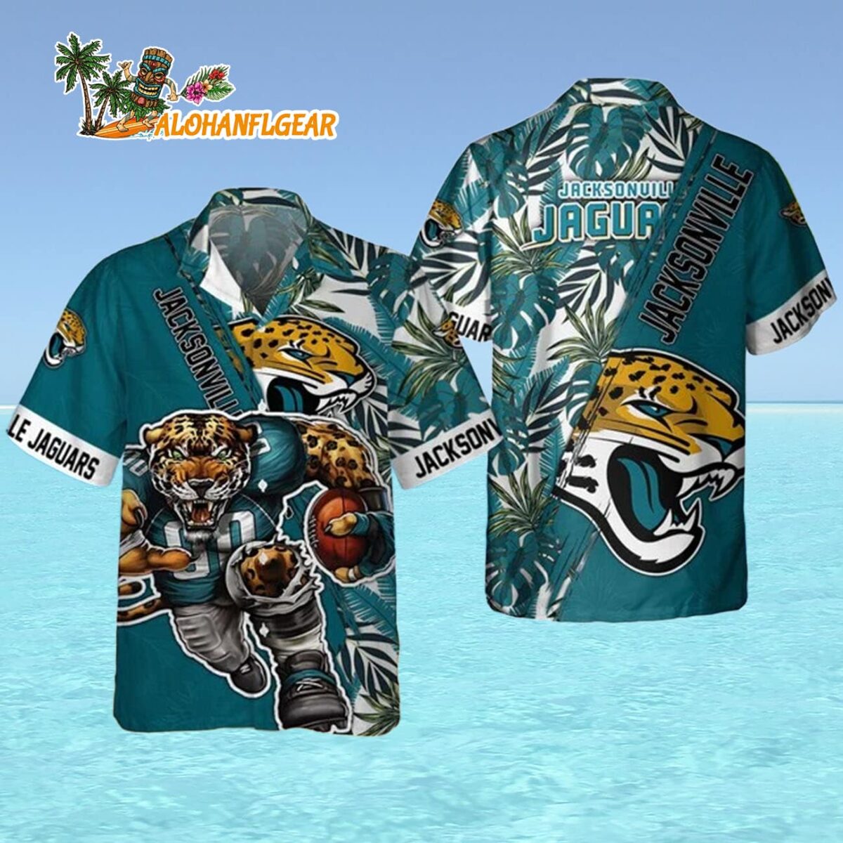 Jacksonville Jaguars Mascot Summer Hawaiian Shirt Jacksonville Jaguars Aloha Shirt 4