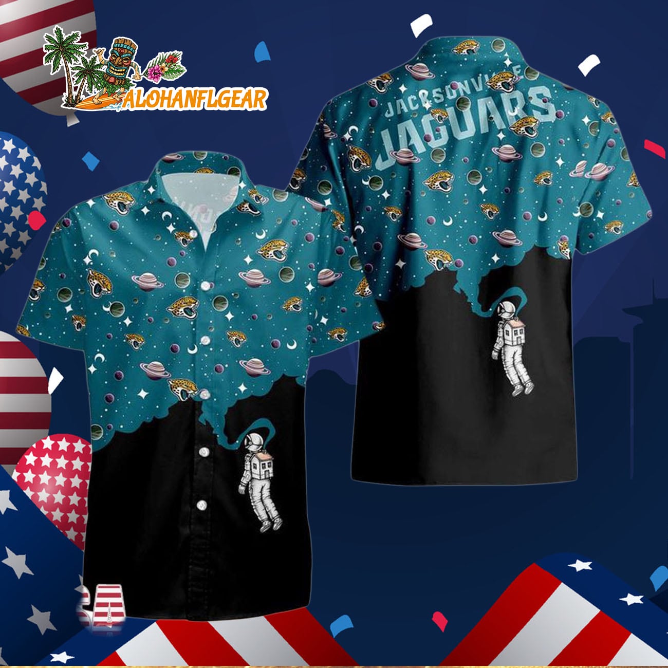 Jacksonville Jaguars Universal Astronaut Pattern Hawaiian Shirt, Jacksonville Jaguars Aloha Shirt Jacksonville Jaguars Universal Astronaut Pattern Hawaiian Shirt, Jacksonville Jaguars Aloha Shirt