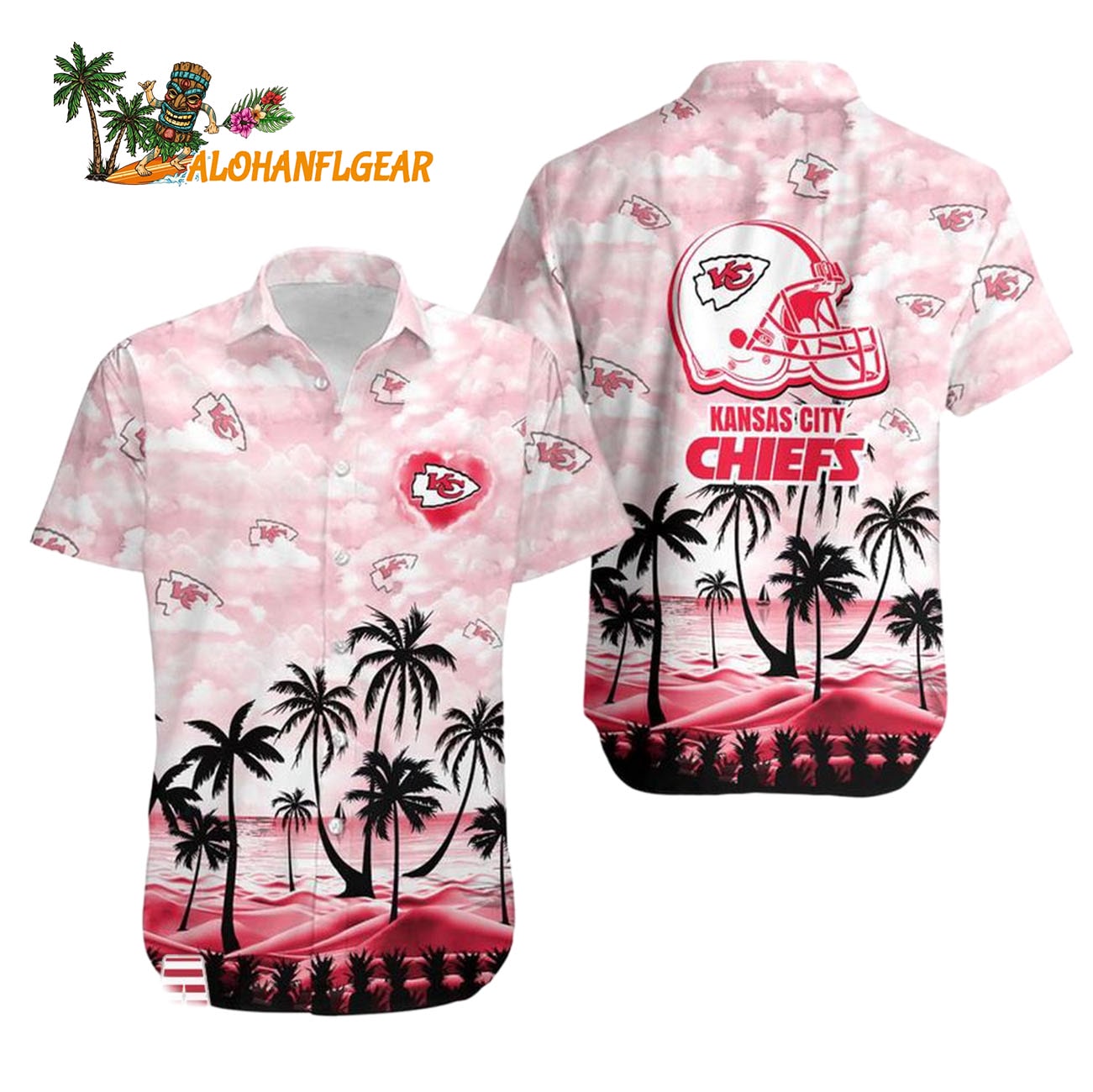 Kansas City Chiefs Coconut Palms Limited Edition Hawaiian Shirt, Kansas City Chiefs Aloha Shirt Kansas City Chiefs Coconut Palms Limited Edition Hawaiian Shirt, Kansas City Chiefs Aloha Shirt