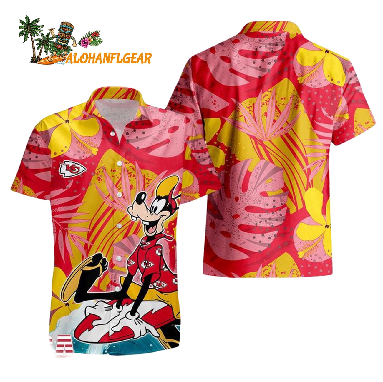 Kansas City Chiefs Goofy Disney Limited Edition Hawaiian Shirt, Kansas City Chiefs Aloha Shirt Kansas City Chiefs Goofy Disney Limited Edition Hawaiian Shirt, Kansas City Chiefs Aloha Shirt