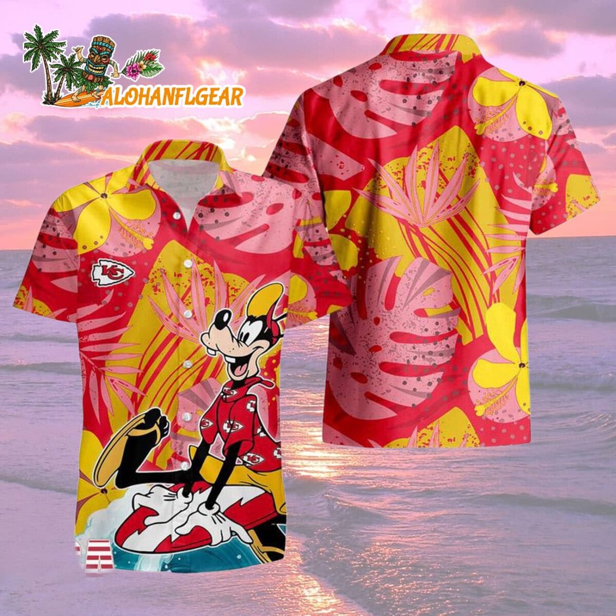 Kansas City Chiefs Goofy Disney Limited Edition Hawaiian Shirt Kansas City Chiefs Aloha Shirt 2