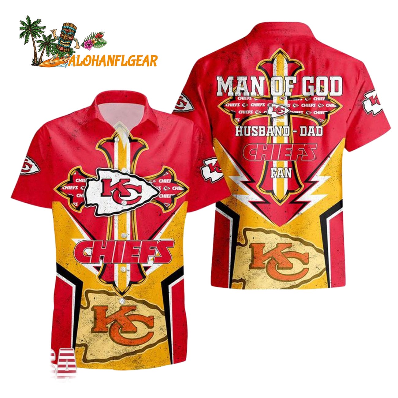 Kansas City Chiefs Man Of God Gift For Fathers Day Hawaiian Shirt, Kansas City Chiefs Aloha Shirt Kansas City Chiefs Man Of God Gift For Fathers Day Hawaiian Shirt, Kansas City Chiefs Aloha Shirt