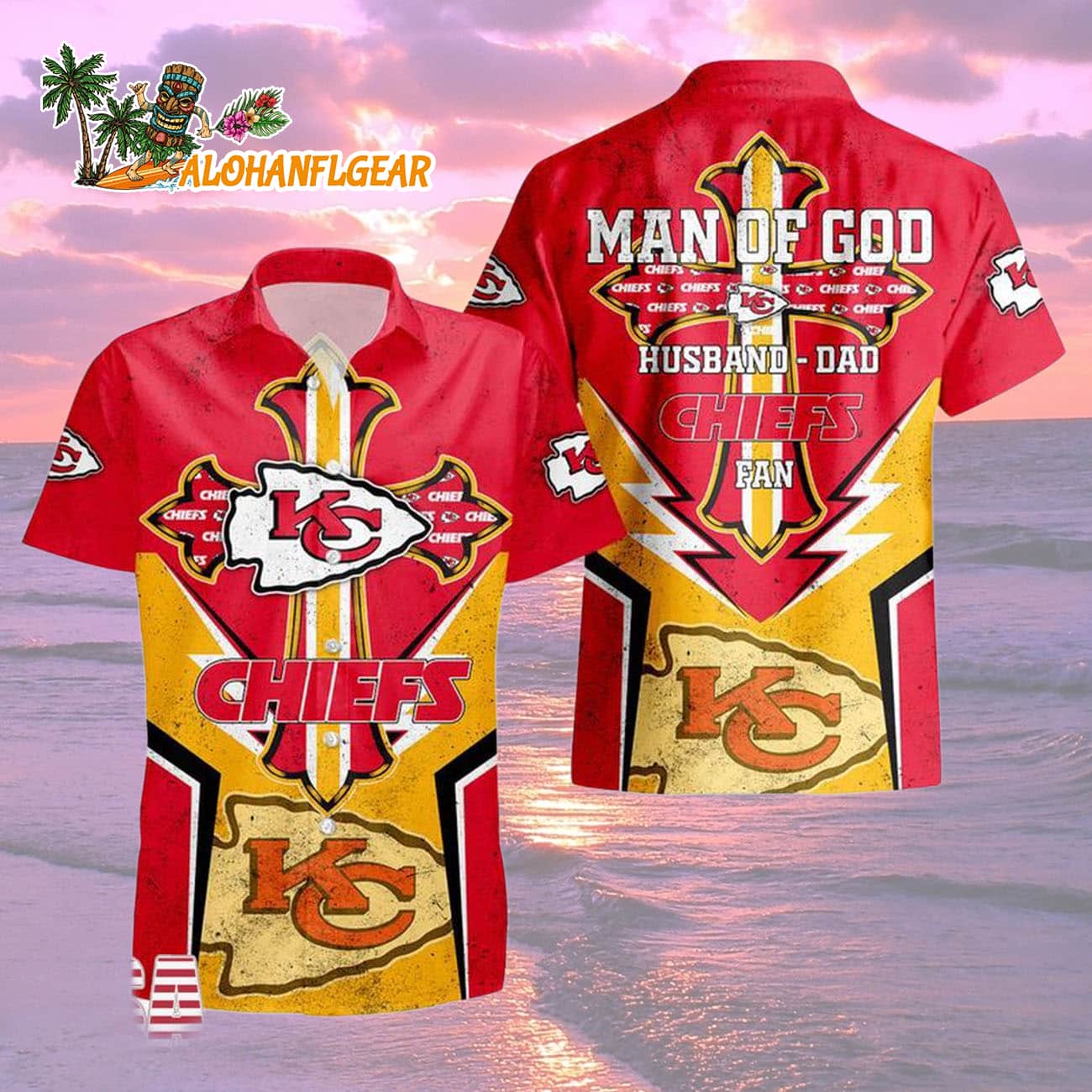 Kansas City Chiefs Man Of God Gift For Fathers Day Hawaiian Shirt, Kansas City Chiefs Aloha Shirt Kansas City Chiefs Man Of God Gift For Fathers Day Hawaiian Shirt, Kansas City Chiefs Aloha Shirt