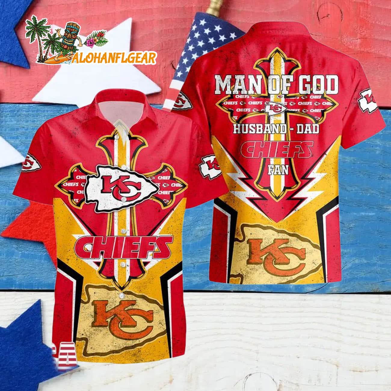 Kansas City Chiefs Man Of God Gift For Fathers Day Hawaiian Shirt, Kansas City Chiefs Aloha Shirt Kansas City Chiefs Man Of God Gift For Fathers Day Hawaiian Shirt, Kansas City Chiefs Aloha Shirt