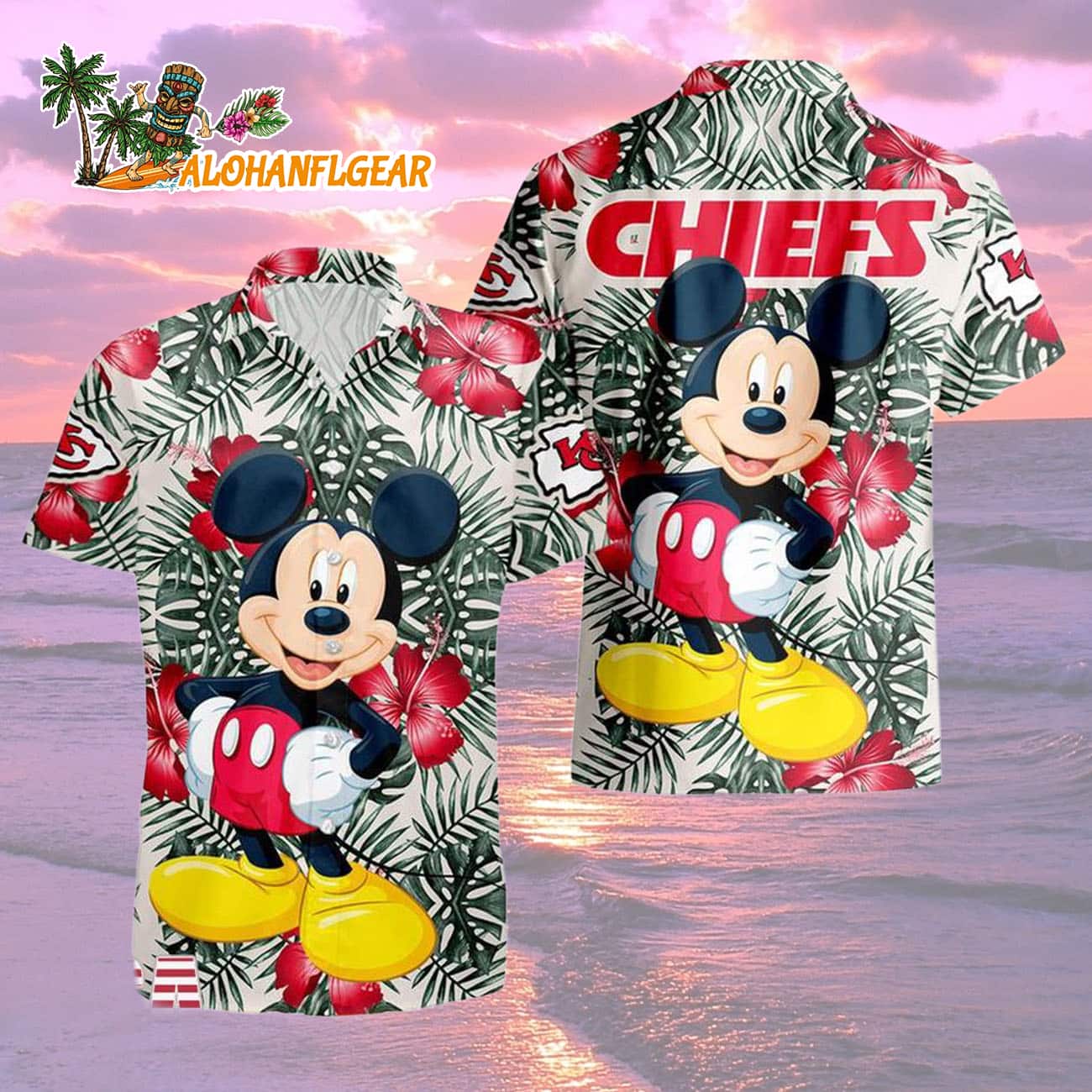 Kansas City Chiefs Mickey Disney Limited Edition Hawaiian Shirt, Kansas City Chiefs Aloha Shirt Kansas City Chiefs Mickey Disney Limited Edition Hawaiian Shirt, Kansas City Chiefs Aloha Shirt